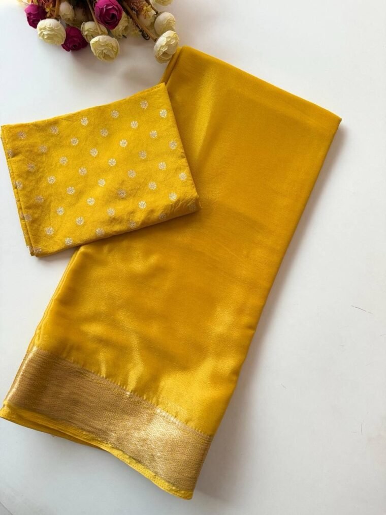 Pure Chinon Viscose Saree