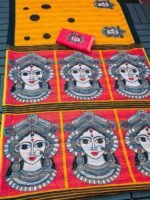 Plain Linen Odisi/Bharatham Design Saree