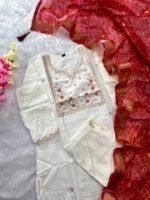 Roman Silk Sequence Work 3pcs Suit