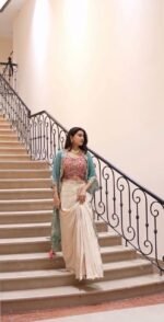 3pcs Suits Shrug Crop Top and drape Skirt