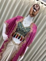 3pcs Suits Shrug Crop Top and drape Skirt