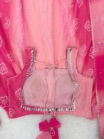 Pink Georgette Real Mirror Work Anarkali