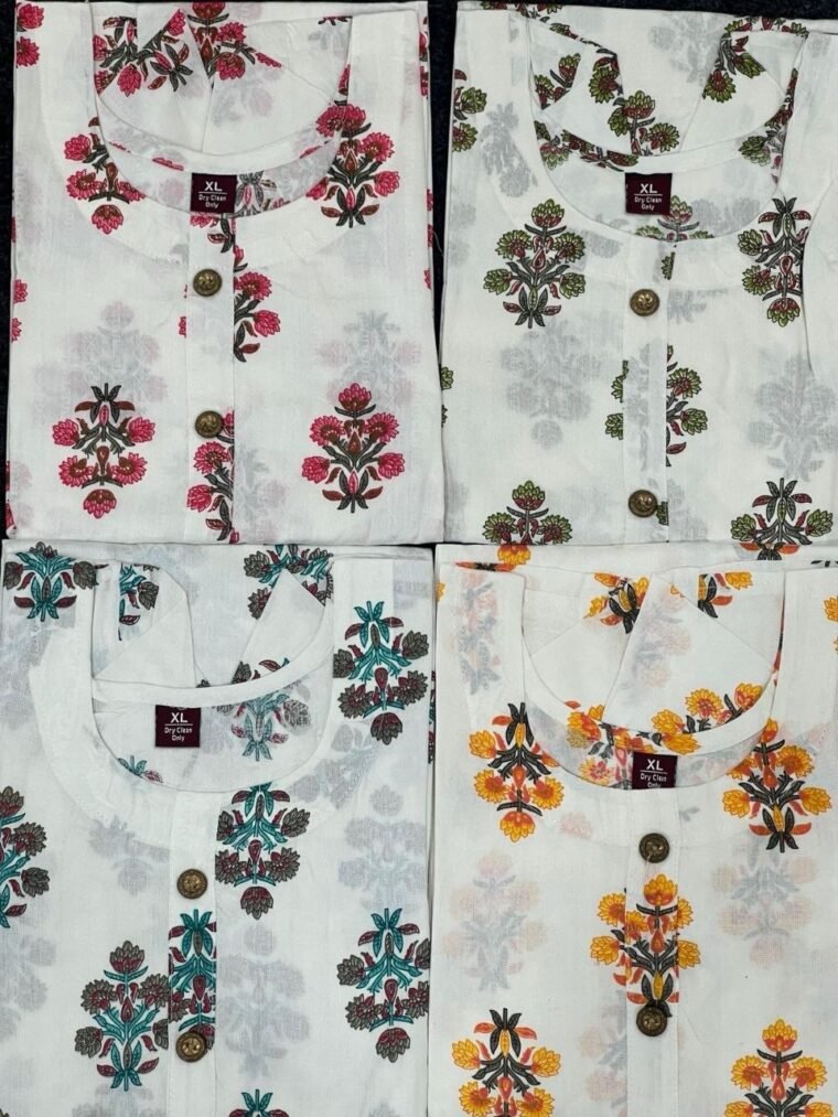 Rayon Printed Kurti with side pocket