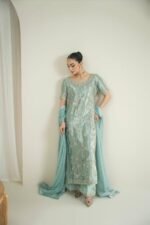 GMY SILK EMBROIDERY TOP PLAZZO DUPATTA