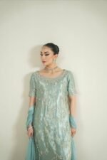 GMY SILK EMBROIDERY TOP PLAZZO DUPATTA
