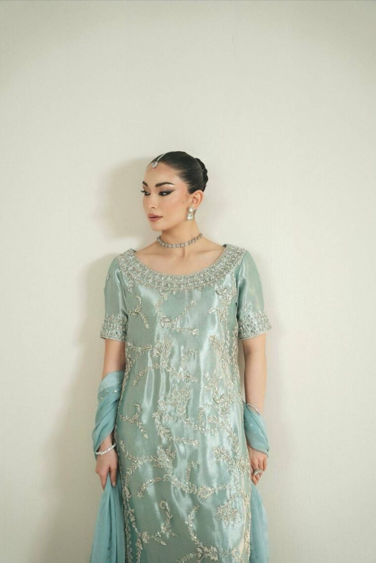 GMY SILK EMBROIDERY TOP PLAZZO DUPATTA