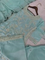 GMY SILK EMBROIDERY TOP PLAZZO DUPATTA