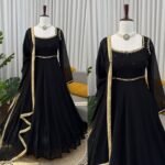 Elegant Black Flair Anarkali