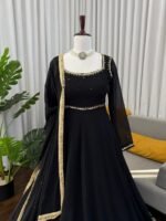 Elegant Black Flair Anarkali