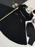 Elegant Black Flair Anarkali