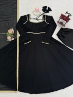 Elegant Black Flair Anarkali