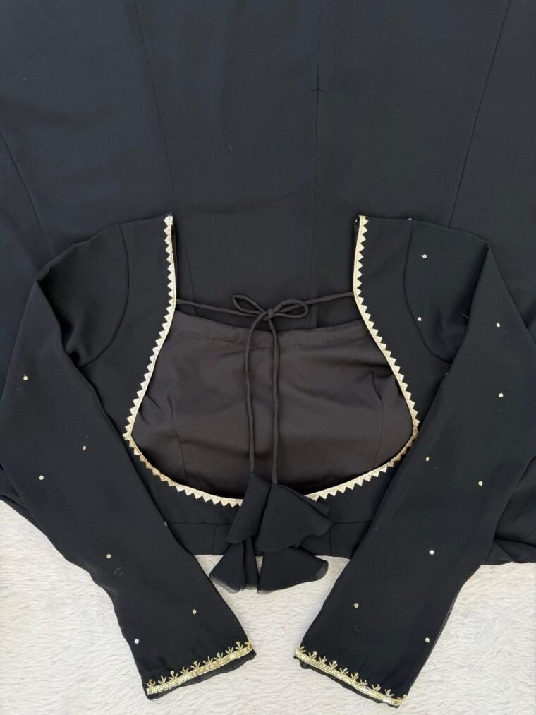 Elegant Black Flair Anarkali