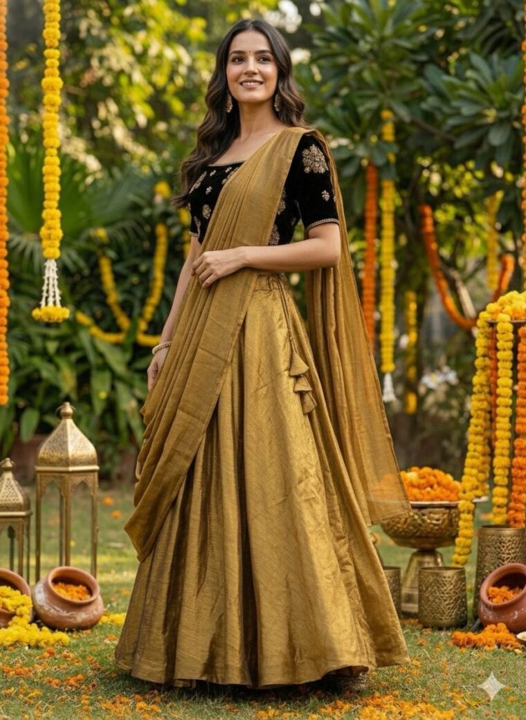 Readymade Space Silk Lehenga Choli