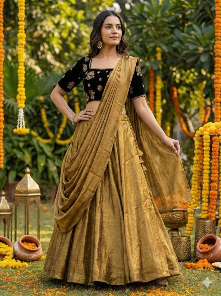 Readymade Space Silk Lehenga Choli