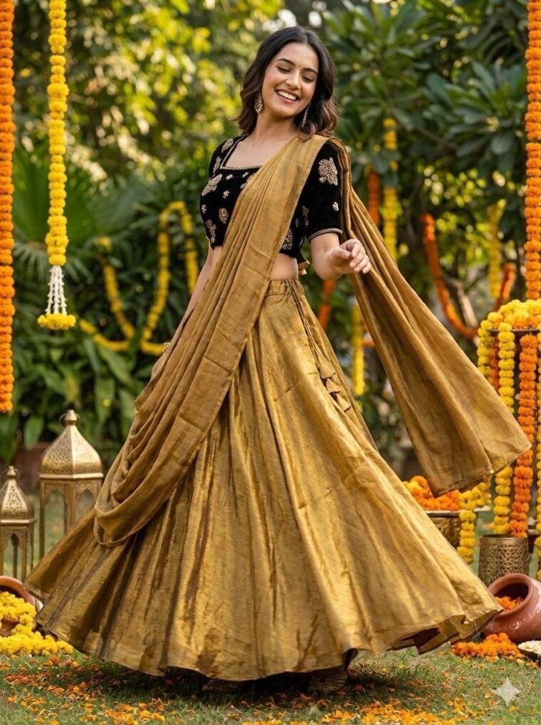 Readymade Space Silk Lehenga Choli