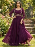 Sparking Georgette Gown