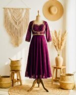 Sparking Georgette Gown