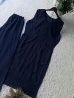 Rayon Sequence Embroidery Top Plazzo Pants