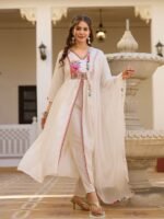 PURE VISCOSE SILK 3PCS KURTI PANT DUPATTA