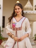 PURE VISCOSE SILK 3PCS KURTI PANT DUPATTA