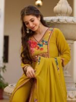 PURE VISCOSE SILK 3PCS KURTI PANT DUPATTA