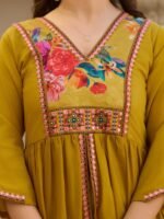 PURE VISCOSE SILK 3PCS KURTI PANT DUPATTA