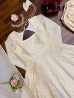 White Gown with Plazzo Pants and Dupatta