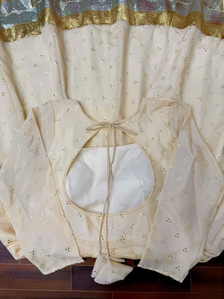 White Gown with Plazzo Pants and Dupatta