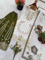 GMY SILK EMBROIDERY TOP PLAZZO DUPATTA