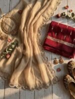 Crunchy Embroidery Saree