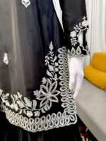 Heavy Natural Crep Top Plazzo Dupatta