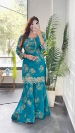 Heavy Georgette Embroidery Sharara Suit