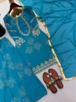 Heavy Georgette Embroidery Sharara Suit