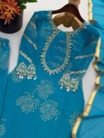 Heavy Georgette Embroidery Sharara Suit