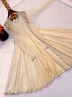 Doremon Crush With Real Mirror Anarkali Pants Dupatta