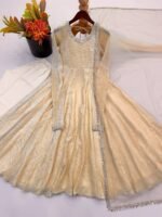 Doremon Crush With Real Mirror Anarkali Pants Dupatta